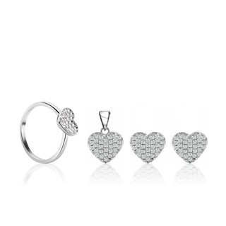 Bộ trang sức bạc Curtis Heart