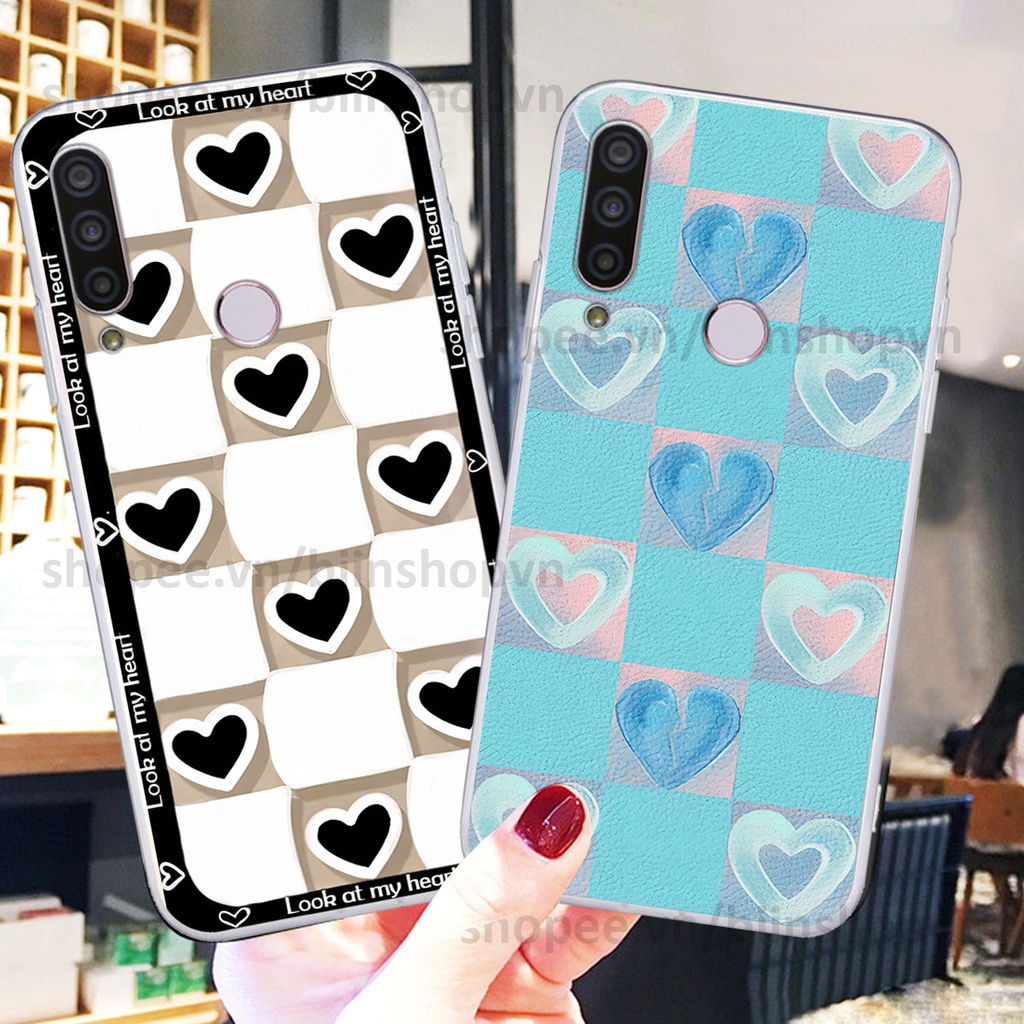 Ốp Vsmart Joy 3 / Joy3 caro trái tim nhiều màu sắc, đầy cá tính, khẳng định phong cách