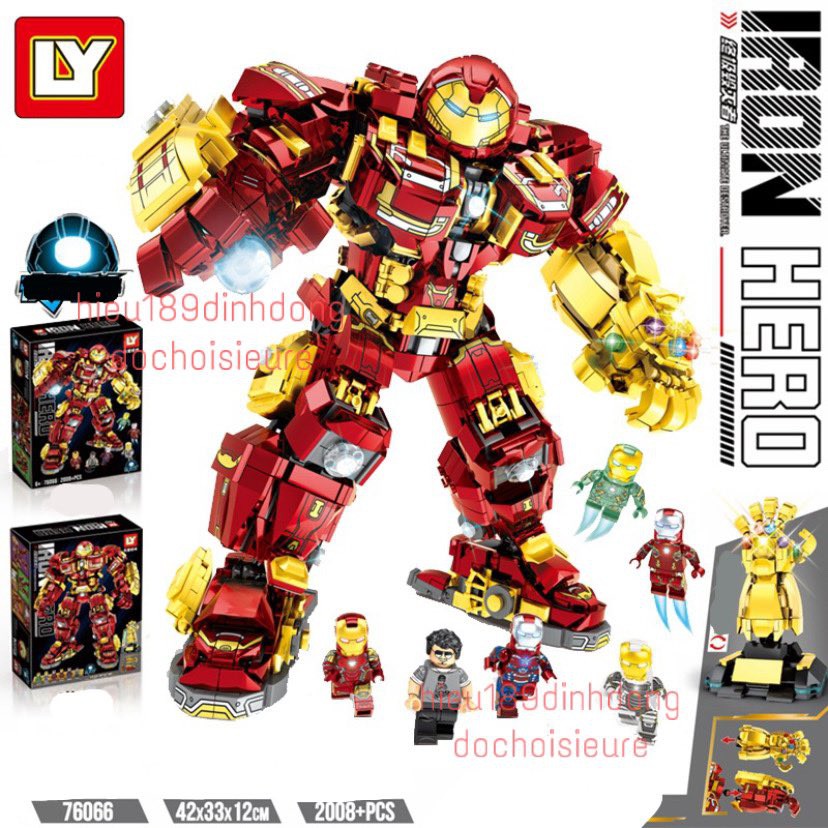 Lắp ráp xếp hình siêu anh hùng 60030 : bộ giáp Hulkbuster