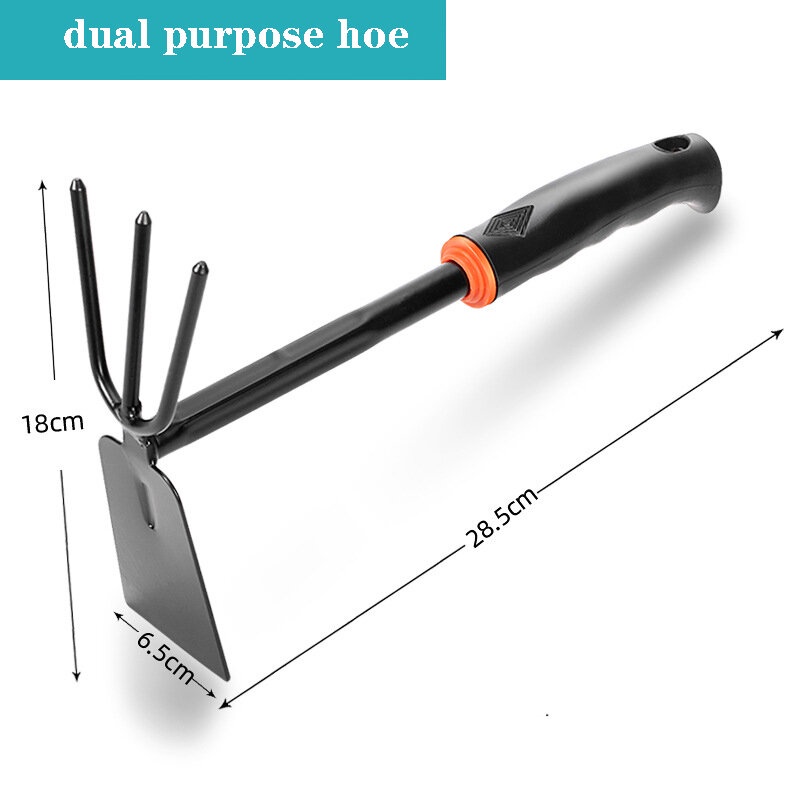 Cuốc làm vườn mini 2in1, dụng cụ trồng cây nhỏ gọn tiện lợi