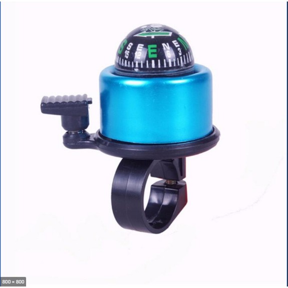 Chuông xe đạp hợp kim nhôm mạ điện nhiều màu có la bàn hình cầu