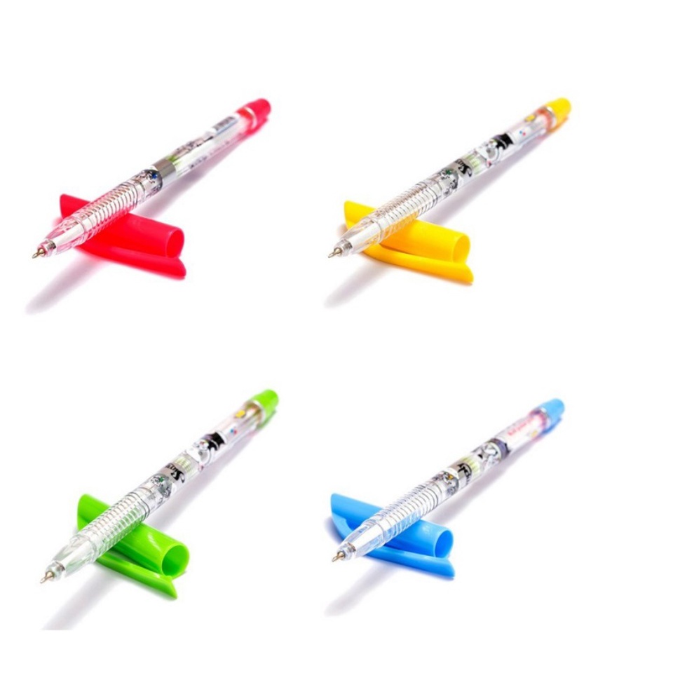 Bút bi đi nét Thiên Long TL-062 ngòi 0.38mm - 1 cây I Bút bi thân nhiều màu mực xanh/đen TL062