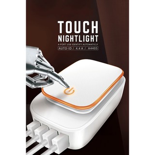 Cốc Sạc Nhanh 4 Cổng USB Có Đèn LED