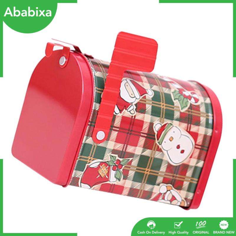 [Ababixa] Hộp Thư Trang Trí Giáng Sinh Màu Đỏ Phong Cách Anh Quốc