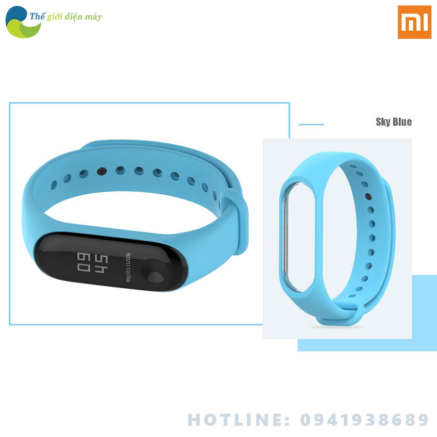 Dây đeo cao su thời trang cho đồng hồ thông minh xiaomi mi band 3 mi band 4