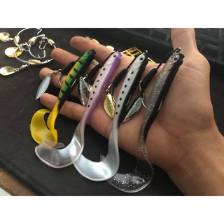 Mồi cá mềm câu lure kèm lưỡi câu