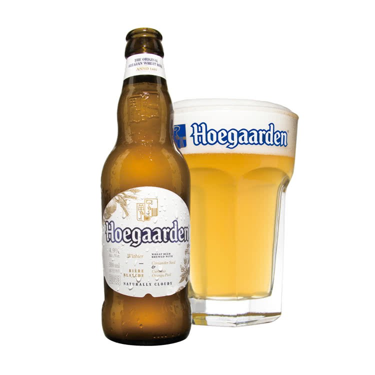 Bia Hoegaarden White - Thùng 24 chai 330ml