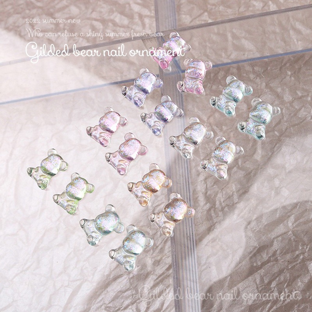 Bộ 50 Phụ Kiện Trang Trí Móng Tay Tạo Hiệu Ứng Lấp Lánh Thời Trang Cho Nữ