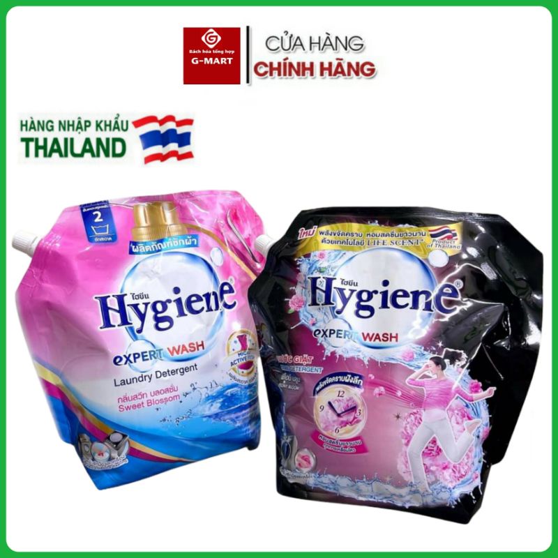 Nước giặt xả 2in1 Hygiene Thái Lan túi 1800ml SIÊU SẠCH SIÊU THƠM QUẦN ÁO