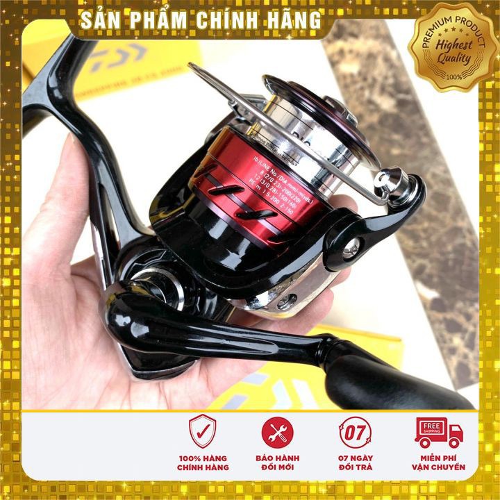 Máy Câu Cao Cấp DAIWA Sweepfire ĐỜI MỚI ĐEN ĐỎ ( TẶNG CƯỚC 300M ION TẢNG HÌNH )  Máy Câu Cá Siêu Bền 2500 - 5000