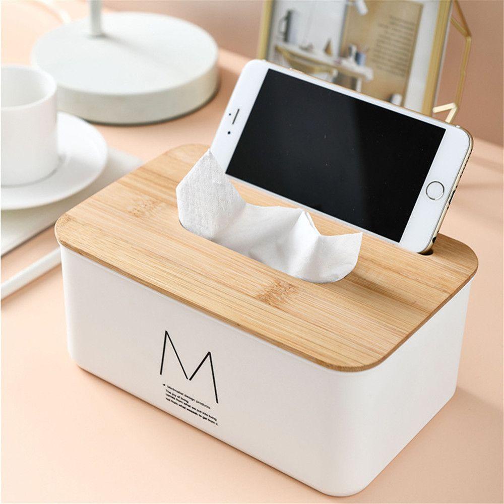 Hộp Đựng Khăn Giấy Bằng Gỗ Họa Tiết Hoạt Hình Trang Trí Nội Thất Ốp