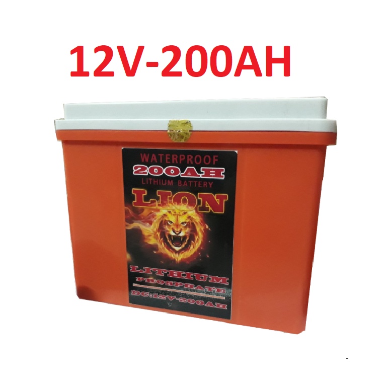Pin lithium 12V - 200Ah Chống thấm nước - Bình Pin lithium 12V - 200Ah.
