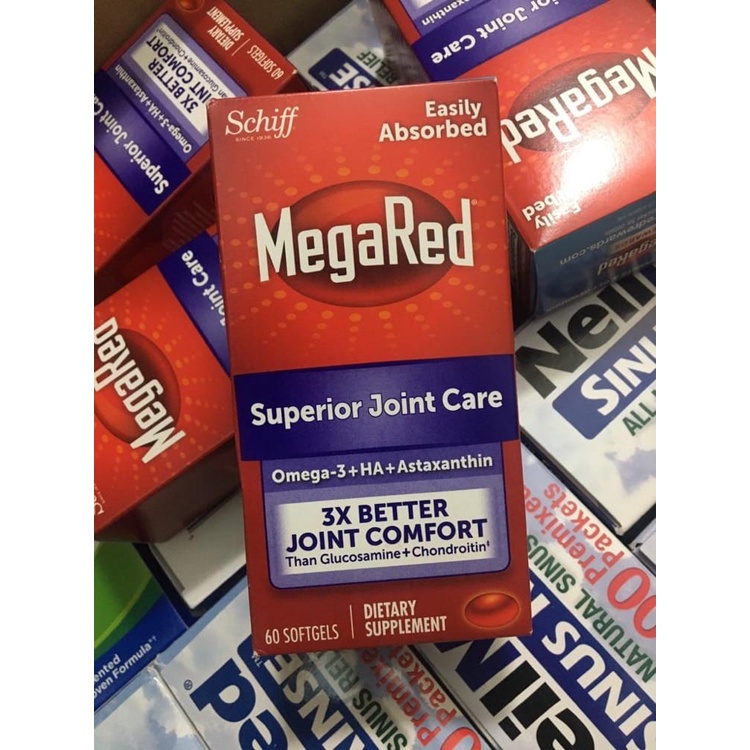 Viên uống bổ khớp xương Schiff MegaRed Joint Care 60 viên