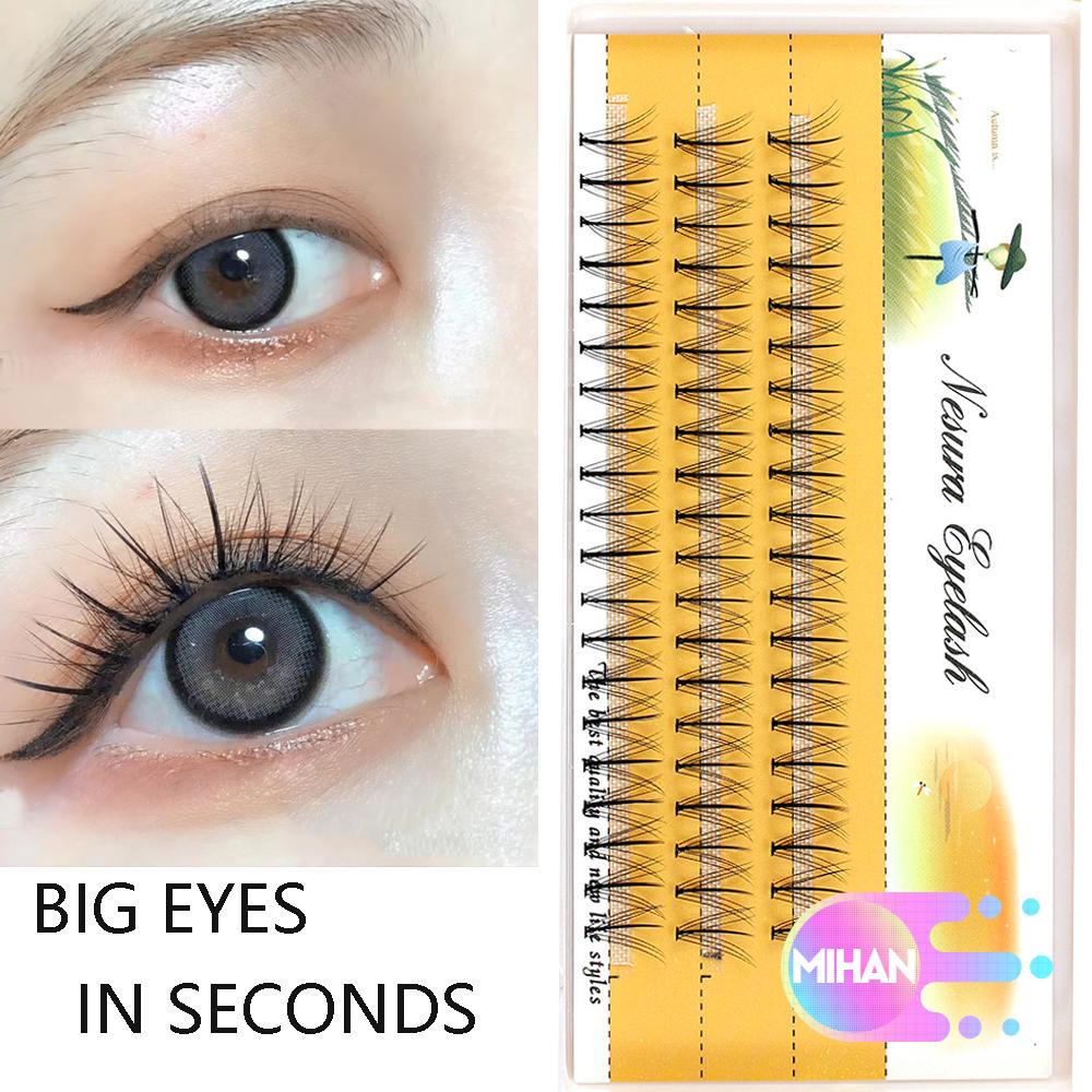 [Hàng mới về] Hộp 60 cụm lông mi giả nối mi dễ sử dụng trang điểm tự nhiên dành cho phái đẹp