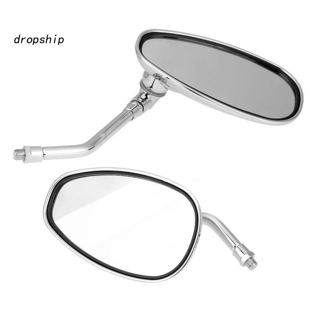 Set 2 Kính Chiếu Hậu Đường Kính Ốc Vít 10mm Cho Xe Mô Tô