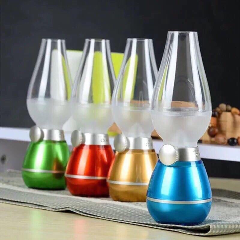 Đèn bàn thờ sạc điện hình đèn dầu MIN_HOUS