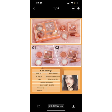 Bộ trang điểm 4 món Cat