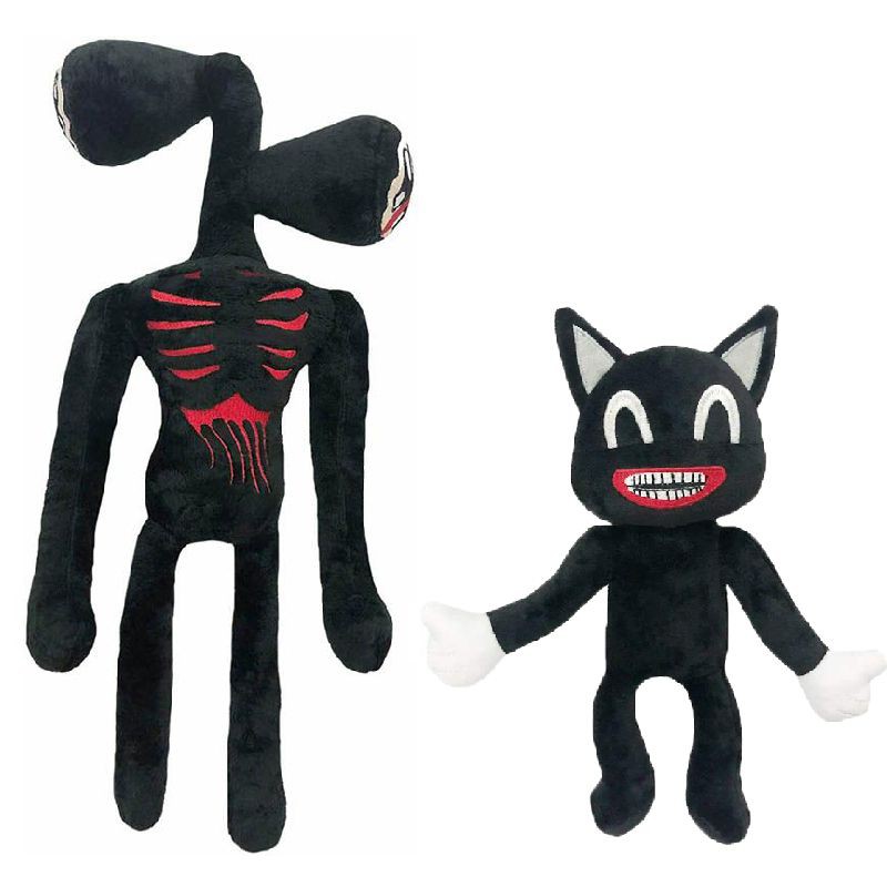 Ready Stock✅Colourful Siren Head Toy Plush Toys Horror Kids Cartoon Whistle Man Character Model Scary Stuffed Plush Dolls Boys New Year's Gifts Girls High Quality Action Figure Collections