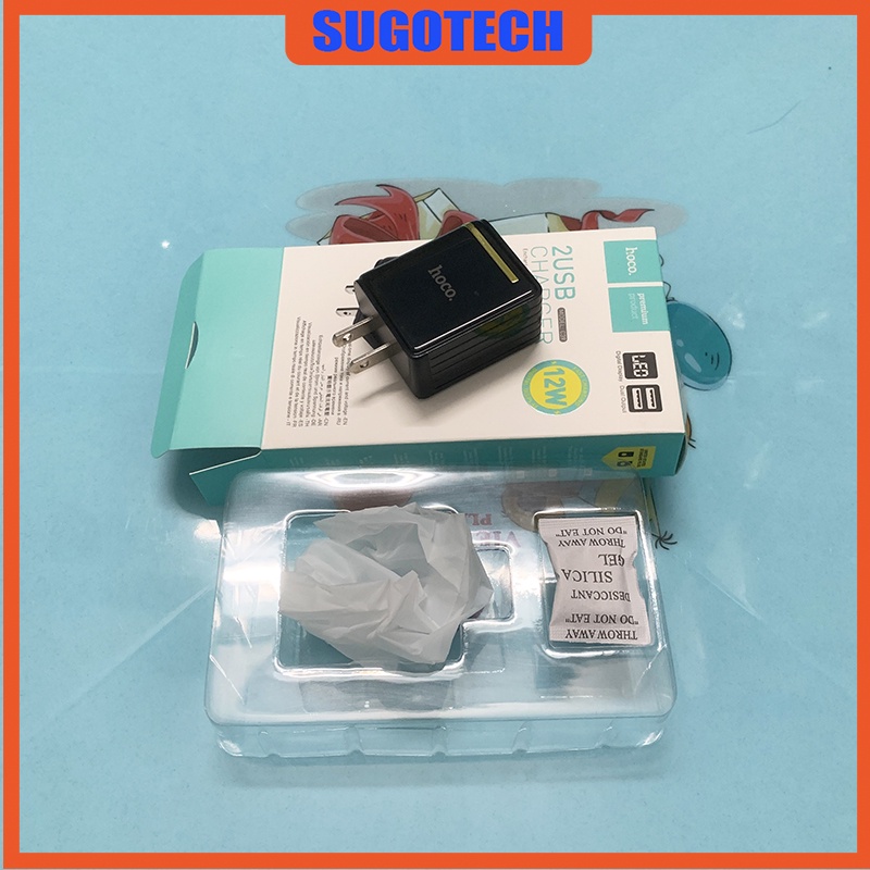 Củ sạc 😍FREE SHIP😍 củ sạc nhanh HOCO C39 chính hãng 2 cổng 2.4A sạc nhanh cho IOS/Android