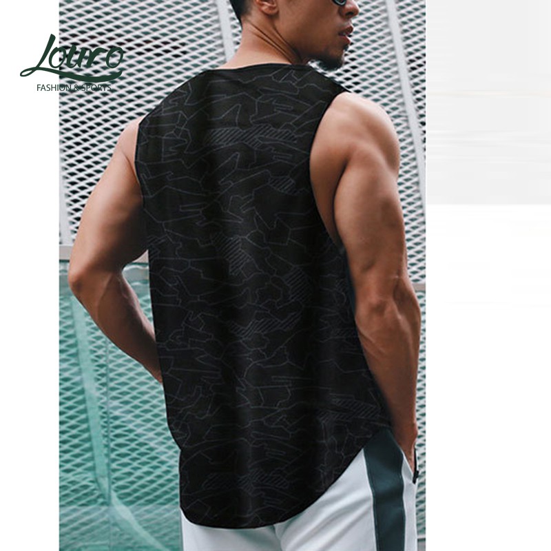Áo tanktop nam tập gym, kiểu áo ba lỗ sát nách cực đẹp, chất liệu thun cotton co giãn 4 chiều - AT200