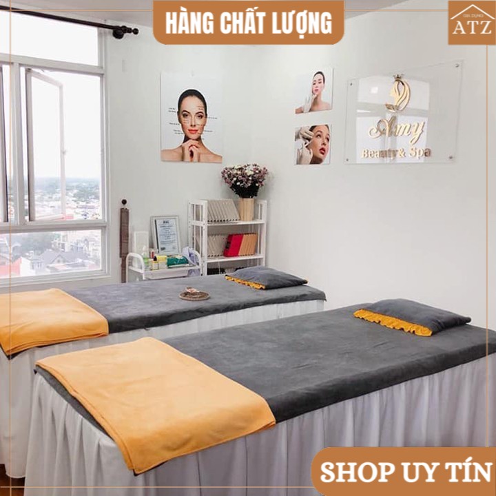 Khăn trải giường spa loại ĐẸP, đủ màu sắc, siêu mềm mịn, dày dặn KT 90*1m9