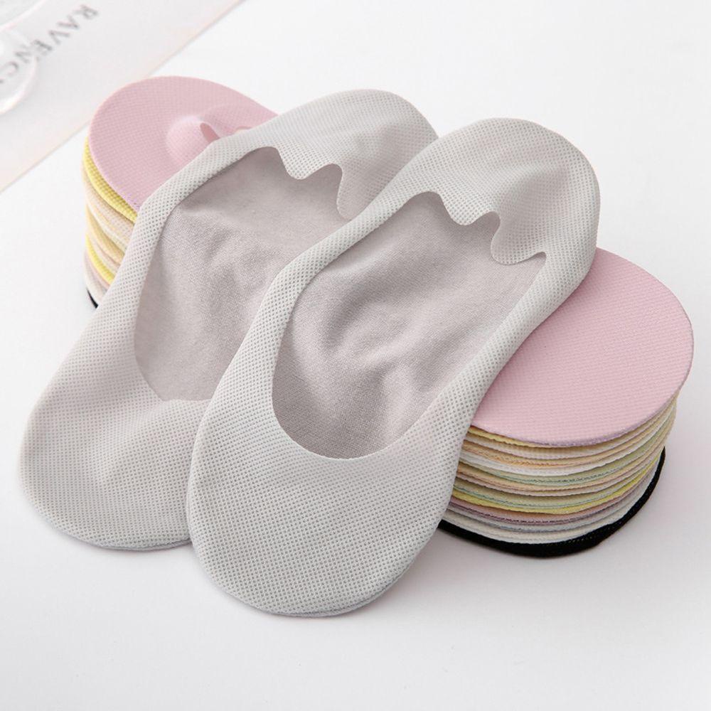 AROMA Vớ Thuyền Bằng Lụa Thoáng Khí Thoải Mái Màu Sắc Đơn Giản Cho Nữ