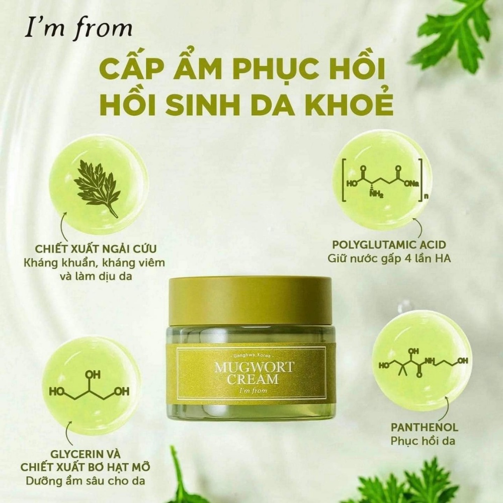 Kem Dưỡng Ngải Cứu I'm From Mugwort Cream 50g