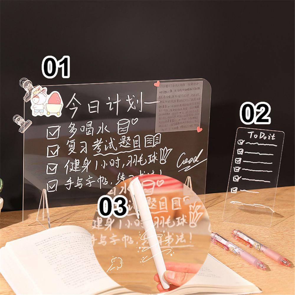 WONDER Bảng Ghi Chú Bằng Acrylic Trong Suốt Có Thể Xóa Được