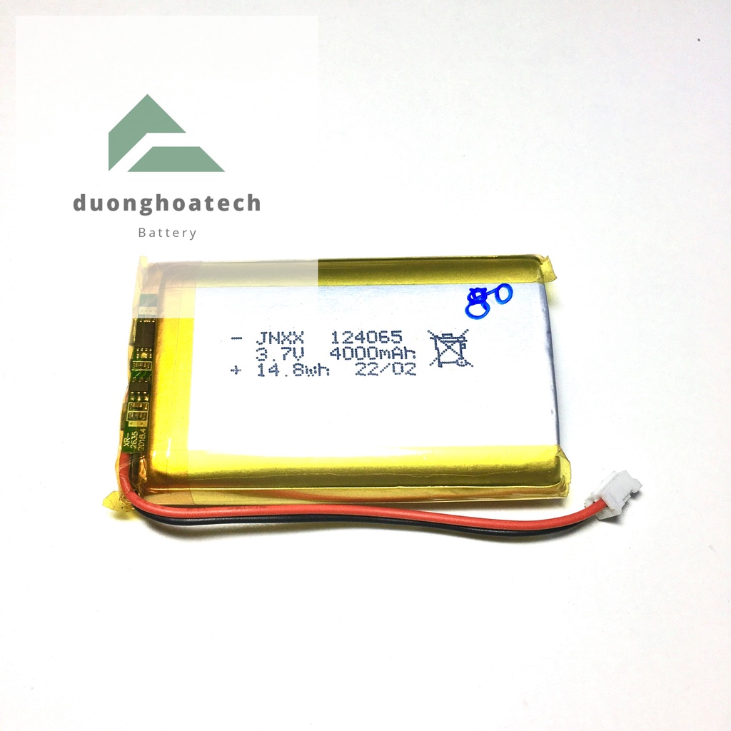 Pin Li-Po Lithium Polymer 3.7V Dung Lượng 4000mAh 12x40x65mm Dùng Cho Tai Nghe Bluetooth Và Thiết Bị Điện Tử
