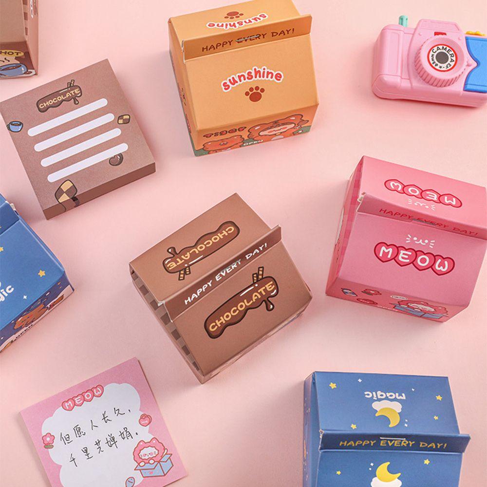 Jane 200 Tờ Giấy Ghi Nhớ ​Dụng Cụ Học Tập Hình Mèo Dễ Thương ​Miếng Dán Trang Trí Bằng Giấy Thiết Kế Dễ Thương