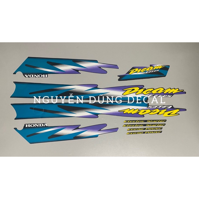 Nguyên bộ tem 3 lớp Dream lùn màu nhớt đời 1998_ Nguyễn Dũng Decal