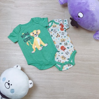 Bộ liền thân cộc tay body sư tử bé trai