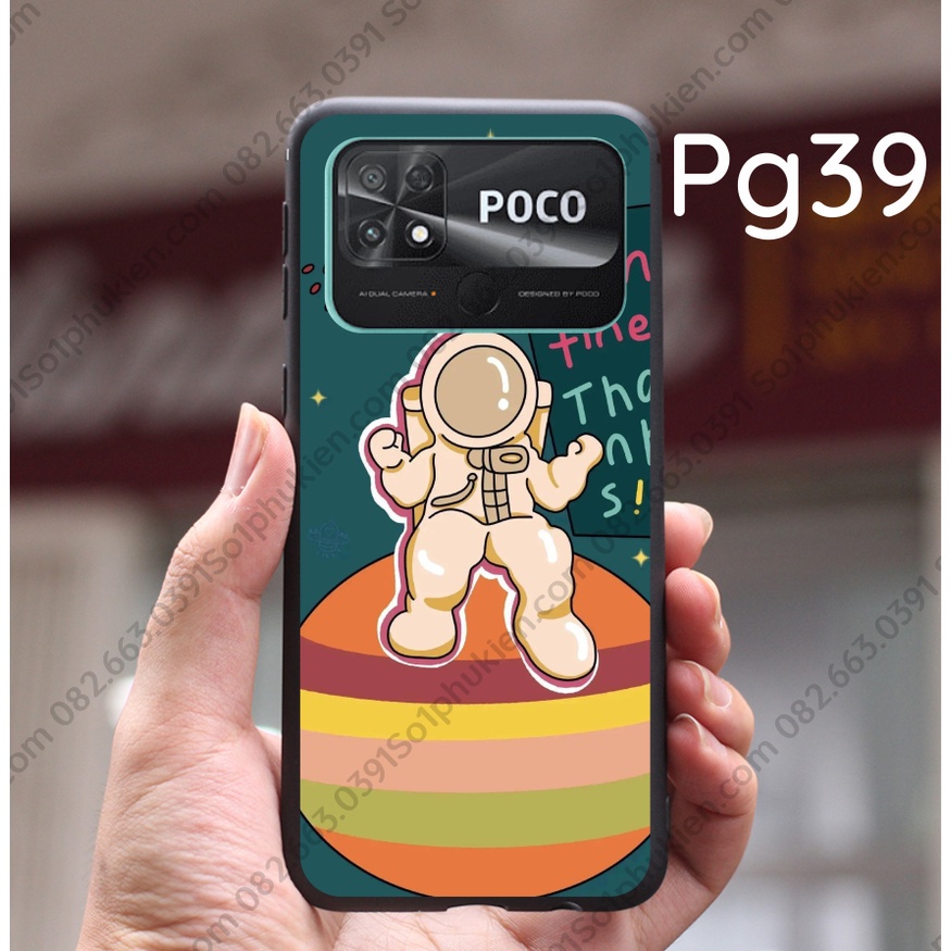 Ốp lưng Xiaomi Poco C40 dẻo  in hình sắc nét hoạt hình dễ thương