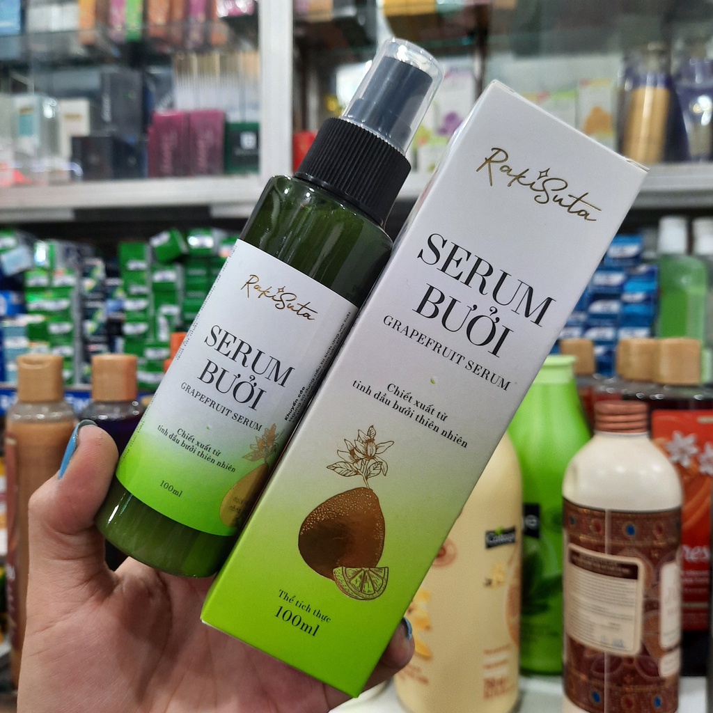 Serum Bưởi Chống Rụng Tóc Phục Hồi Hư Tổn Rakisuta 100ml