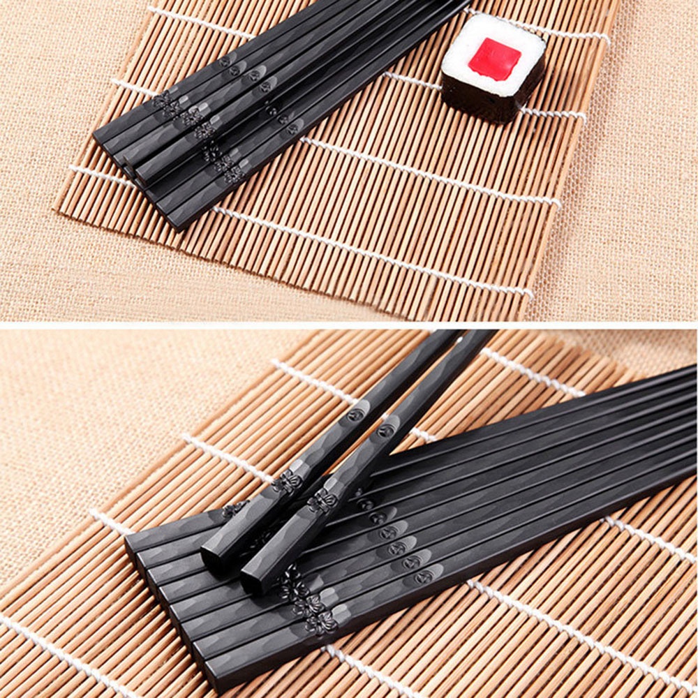 Set 10 Đôi Đũa Sợi Thủy Tinh Chống Trượt Có Thể Tái Sử Dụng