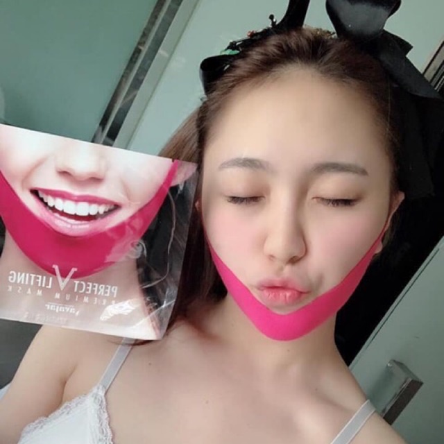 Mặt Nạ Mask V line Hồng vline Nguyên Hộp