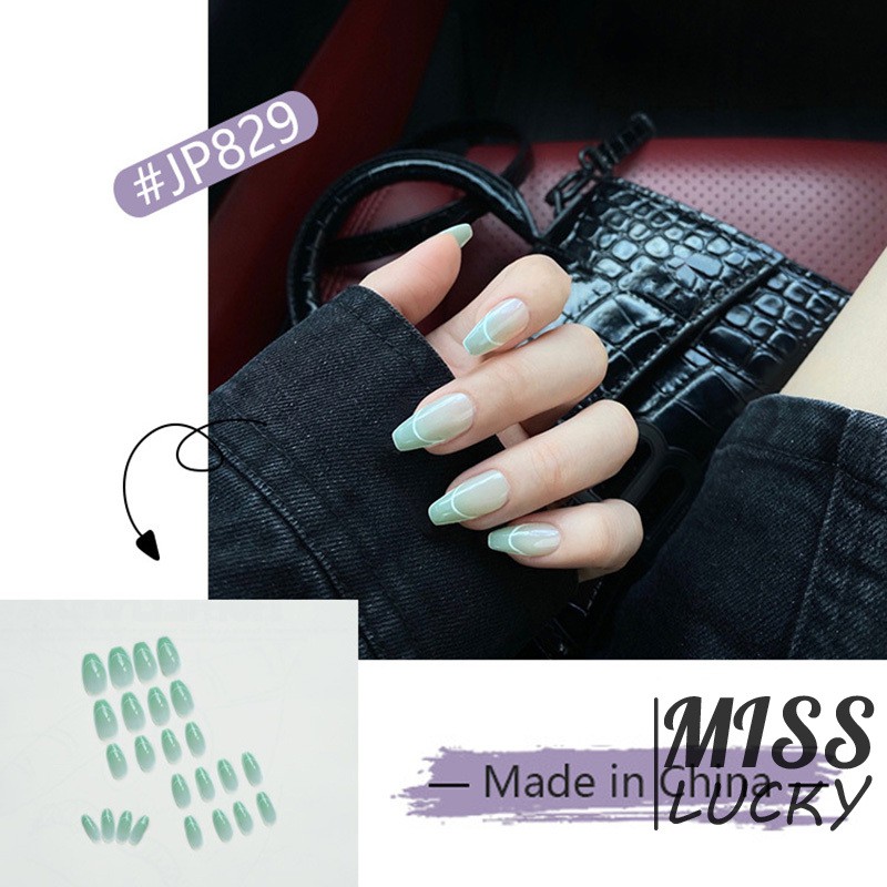 Set 24 Móng Tay Giả Thời Trang Quyến Rũ Cho Nữ