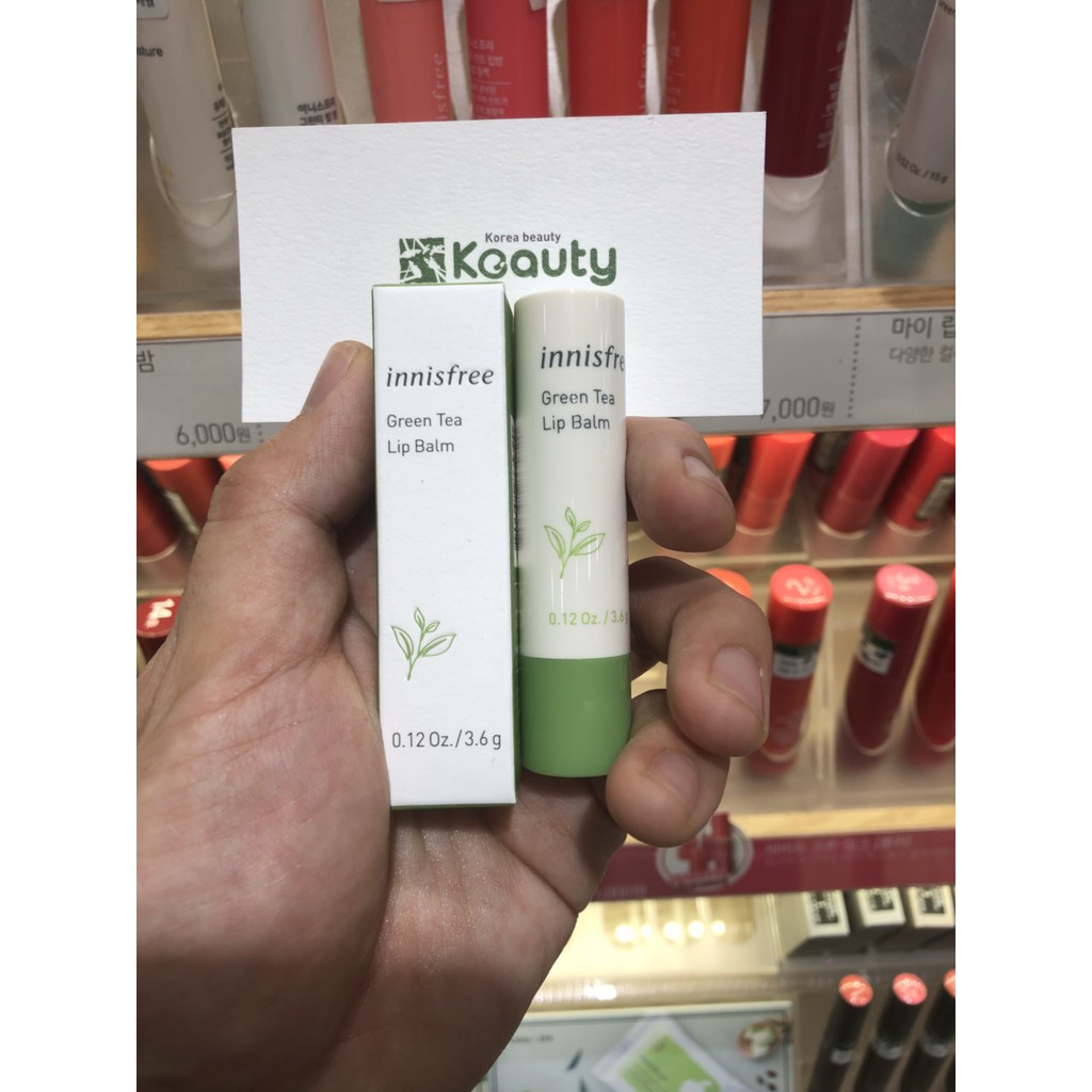 Son dưỡng môi chiết xuất trà xanh Innisfree Green Tea Lip Balm