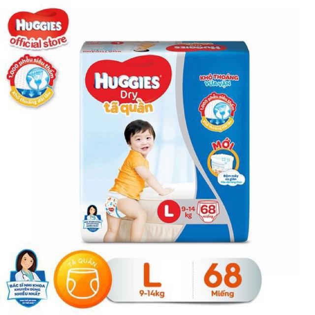 Tã Quần Huggies sz M74/ L68/ XL62/ XXL56