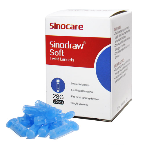 KIM CHÍCH TIỂU ĐƯỜNG 4 CẠNH SINOCARE SINODRAW HỘP 50 CHIẾC TƯƠNG THÍCH VỚI MỌI DÒNG MÁY