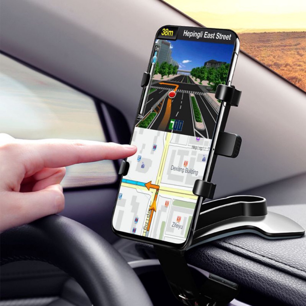 Giá Đỡ Điện Thoại / GPS Xoay 360 Độ Gắn Kính Chiếu Hậu Xe Hơi