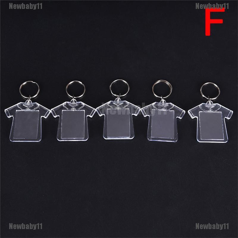 Móc Khóa Khung Ảnh Trong Suốt 5 Cái