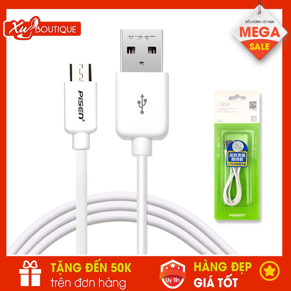 Dây Cáp Sạc Siêu Nhanh SamSung, Androi ( Đầu Micro USB )