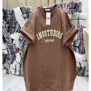 Áo thun cotton nam nữ cổ tròn in nổi chữ
