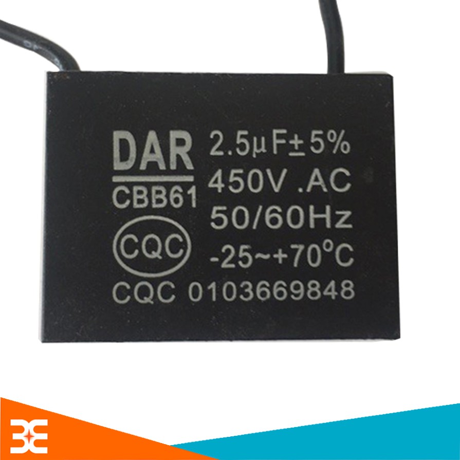 TỤ QUẠT 2,5UF 400VAC 50/60HZ