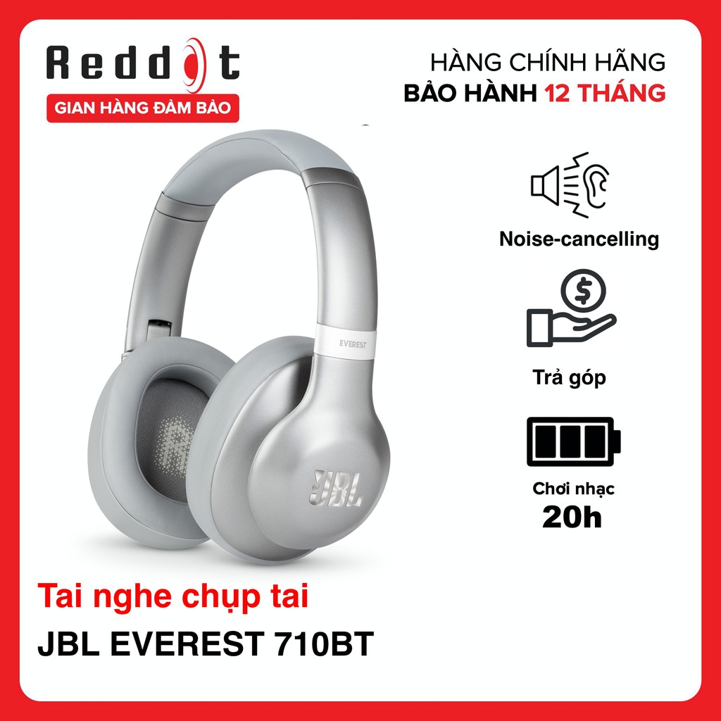 [Mã 2404EL10K giảm 10K đơn 20K] Tai nghe chụp tai Bluetooth JBL EVEREST 710GABT - Hàng Chính Hãng