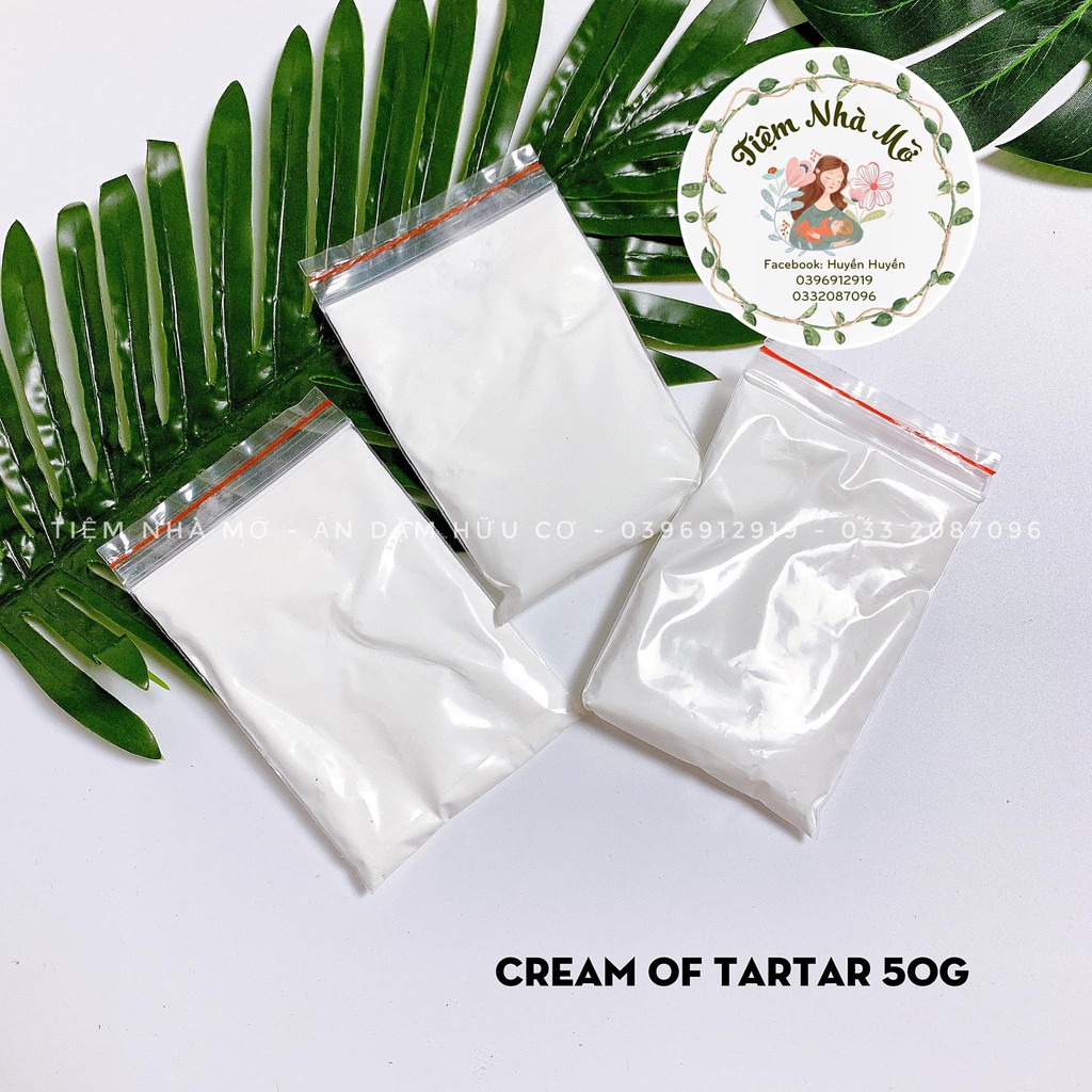 Cream of tartar (chất ổn định lòng trắng trứng) 50g