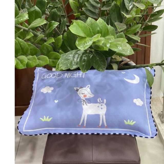 Gối cotton đũi cho bé cực kì thoáng khí sử dụng cho bé từ 1 tuổi đến 6 tuổi