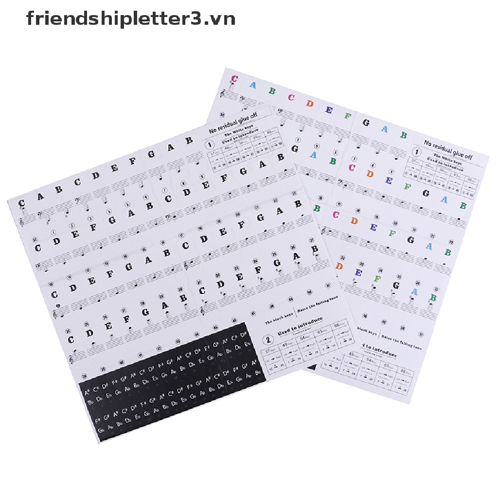 Miếng Dán Tên Bàn Phím Đàn Piano Điện Tử 61 88 / 3 Nút