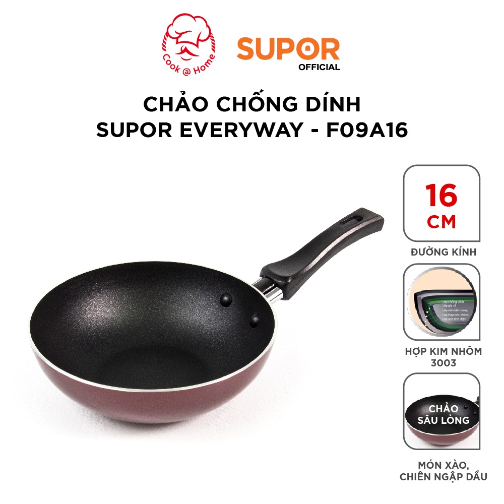 Chảo chống dính Supor Everyway F09A16-16cm